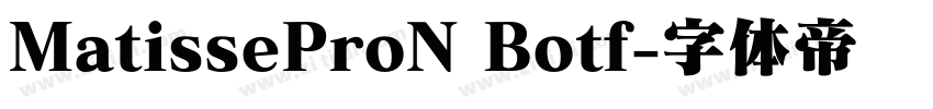 MatisseProN Botf字体转换